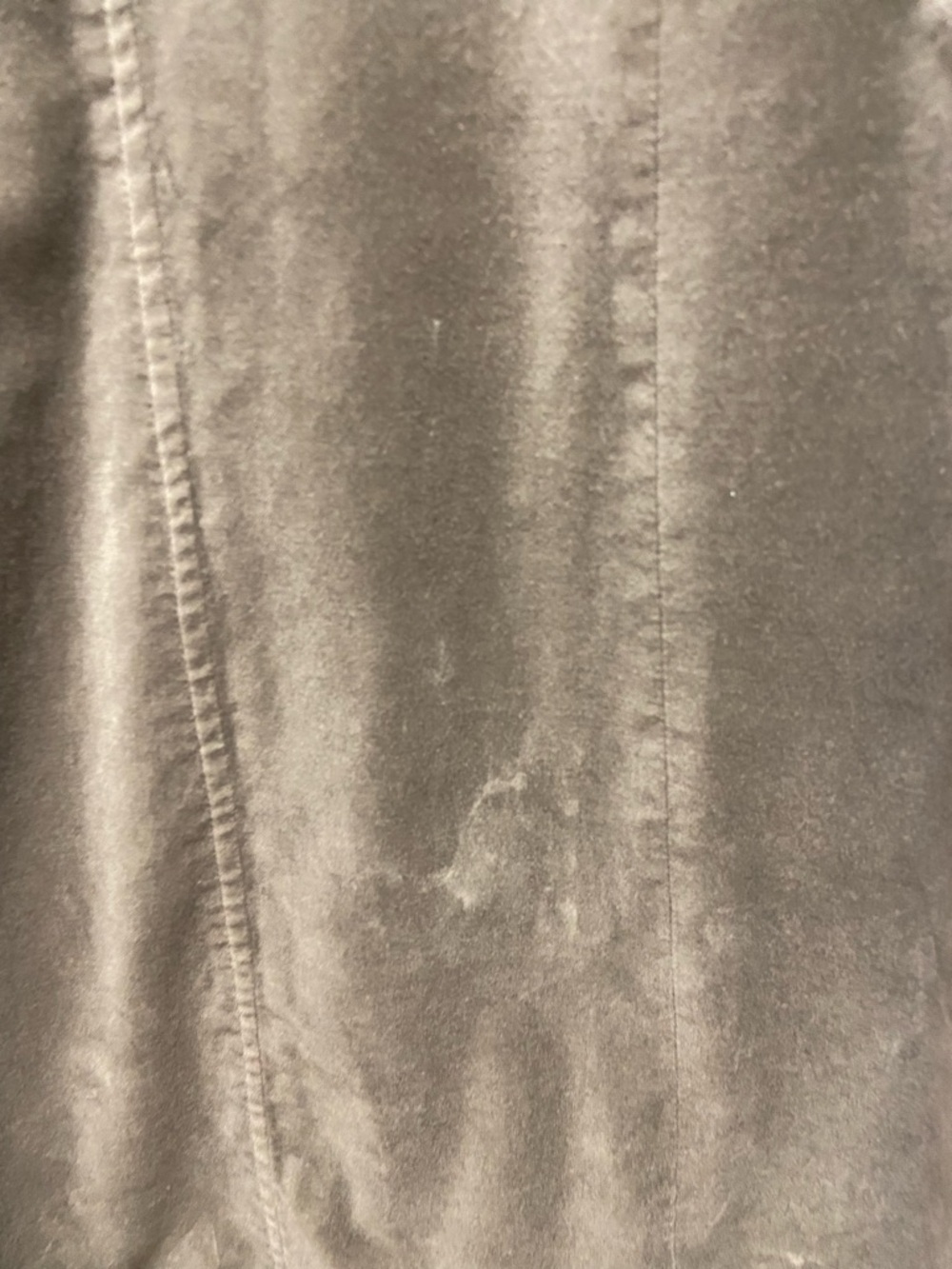 J. Jill Brushed Cotton Faux Suede Riding Jacket  Womens Sz 4P. Gray/Olive - Picture 6 of 7